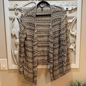JJill Women's Brown Tan Loose Knit Sweater